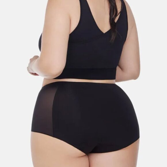 L-3XL Plus Size Womens Seamless Comfortable Smooth Underwear Tummy Soft Briefs - Picture 2 of 5